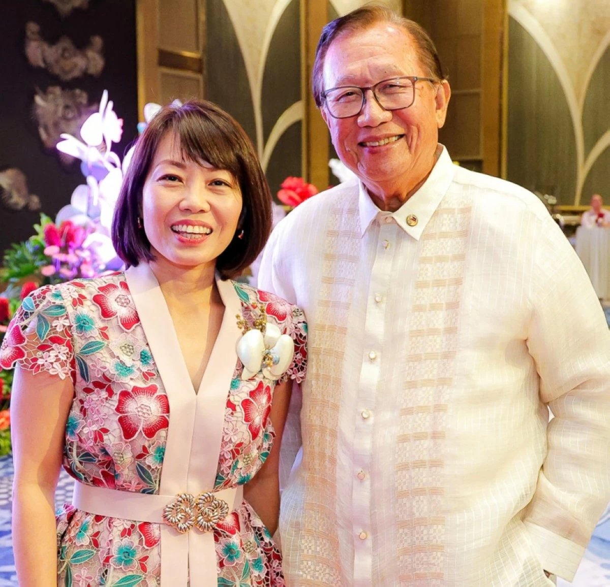 Ambassador Constance See   and George Barcelon