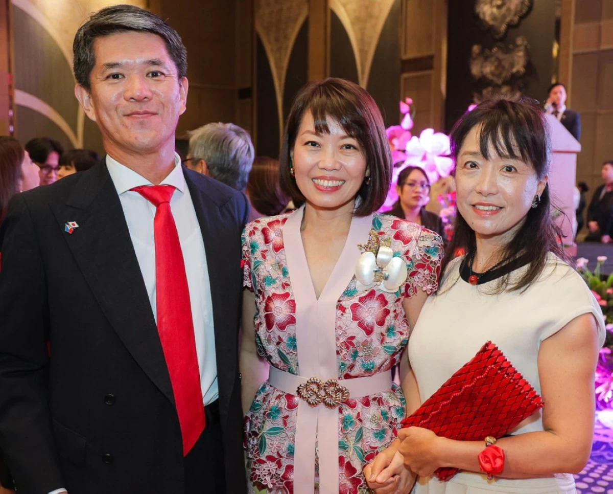 Japan Ambassador  Endo Kazuya and spouse Mme. Akiko Endo with Ambassador Constance See