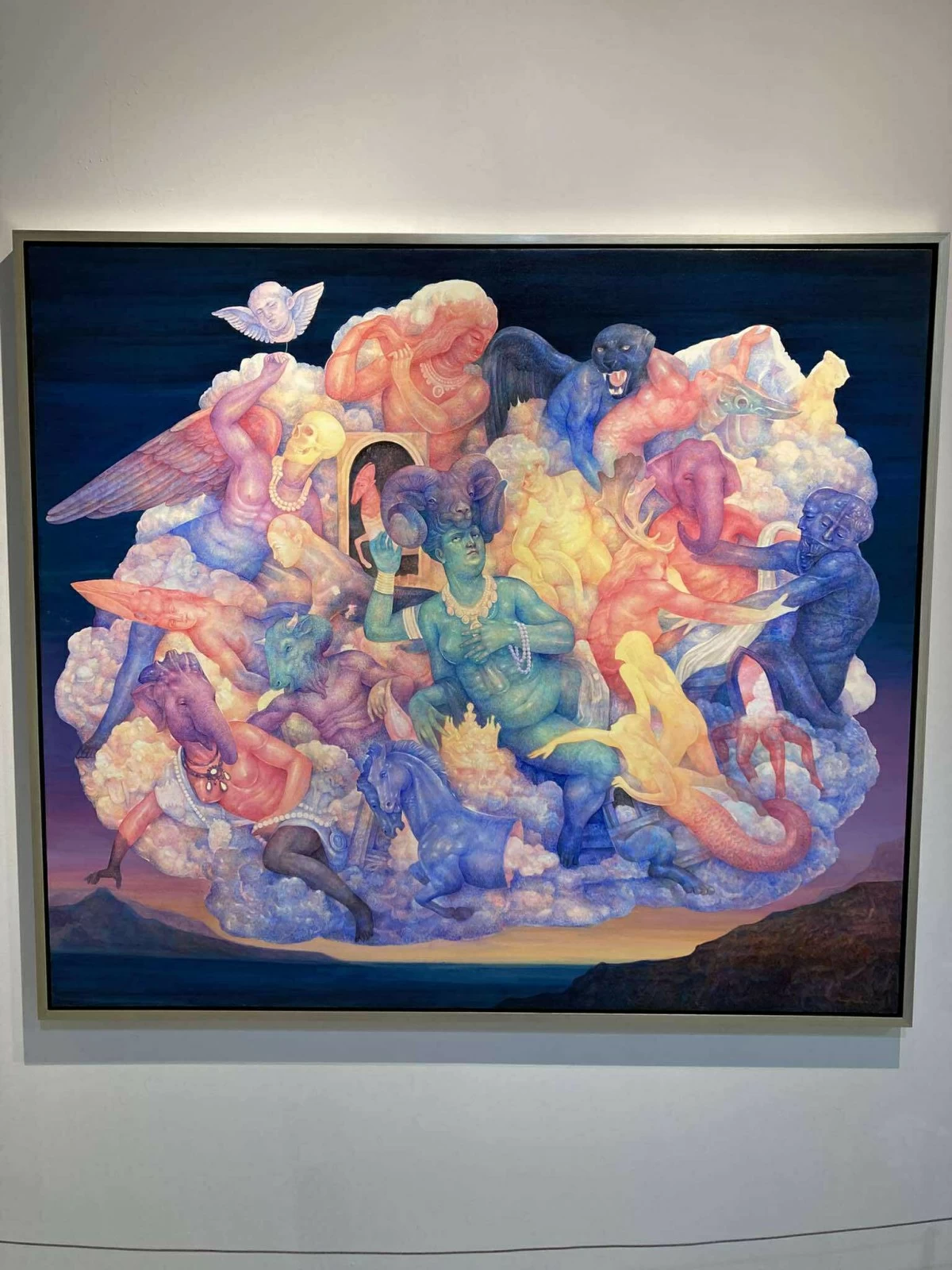 'MAYA,' acrylic on canvas, 55x62 in, Jakkapong Thapkoa, 2024