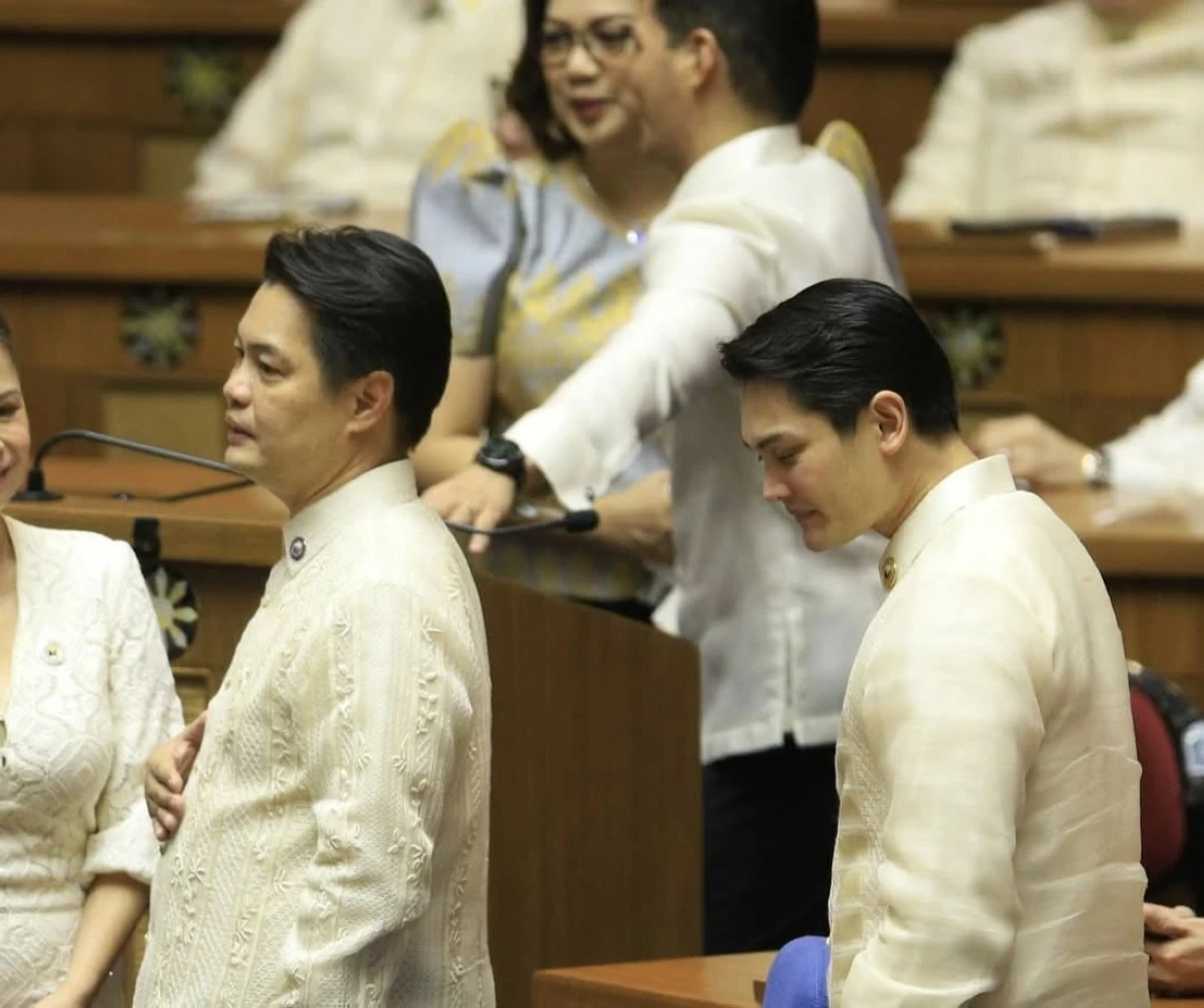 Bacolod City lone district Rep. Albee Benitez (left), Negros Occidental 3rd district Rep. Javi Benitez (Facebook)