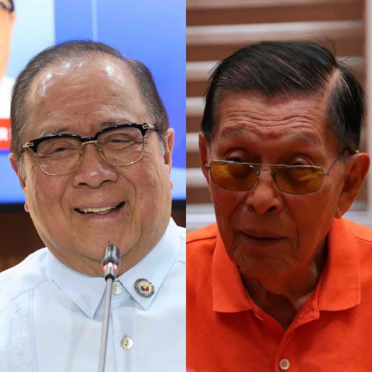 Deputy Speaker Antipolo City 1st district Rep. Ronaldo "Ronnie" Puno' (left), Chief presidential legal counsel Juan Ponce Enrile (PPAB, Facebook)
