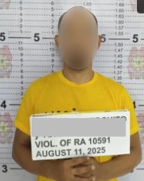 The arrested suspect (Photo from Las Pinas Police)