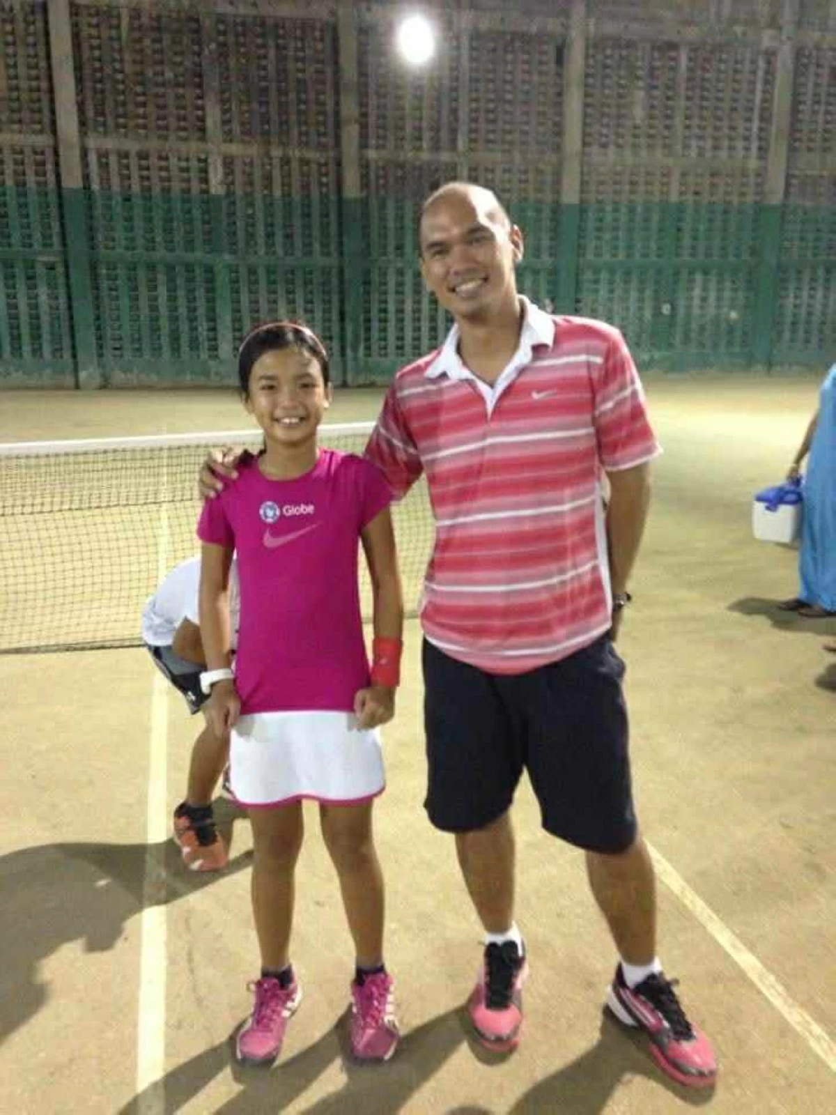 Coach Santamaria with a young Alex. (Karl Santamaria)