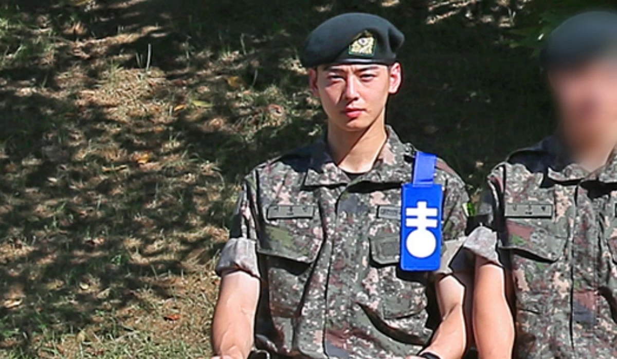 K-pop idol and actor Cha Eun-woo in the military (Photo from KATC)