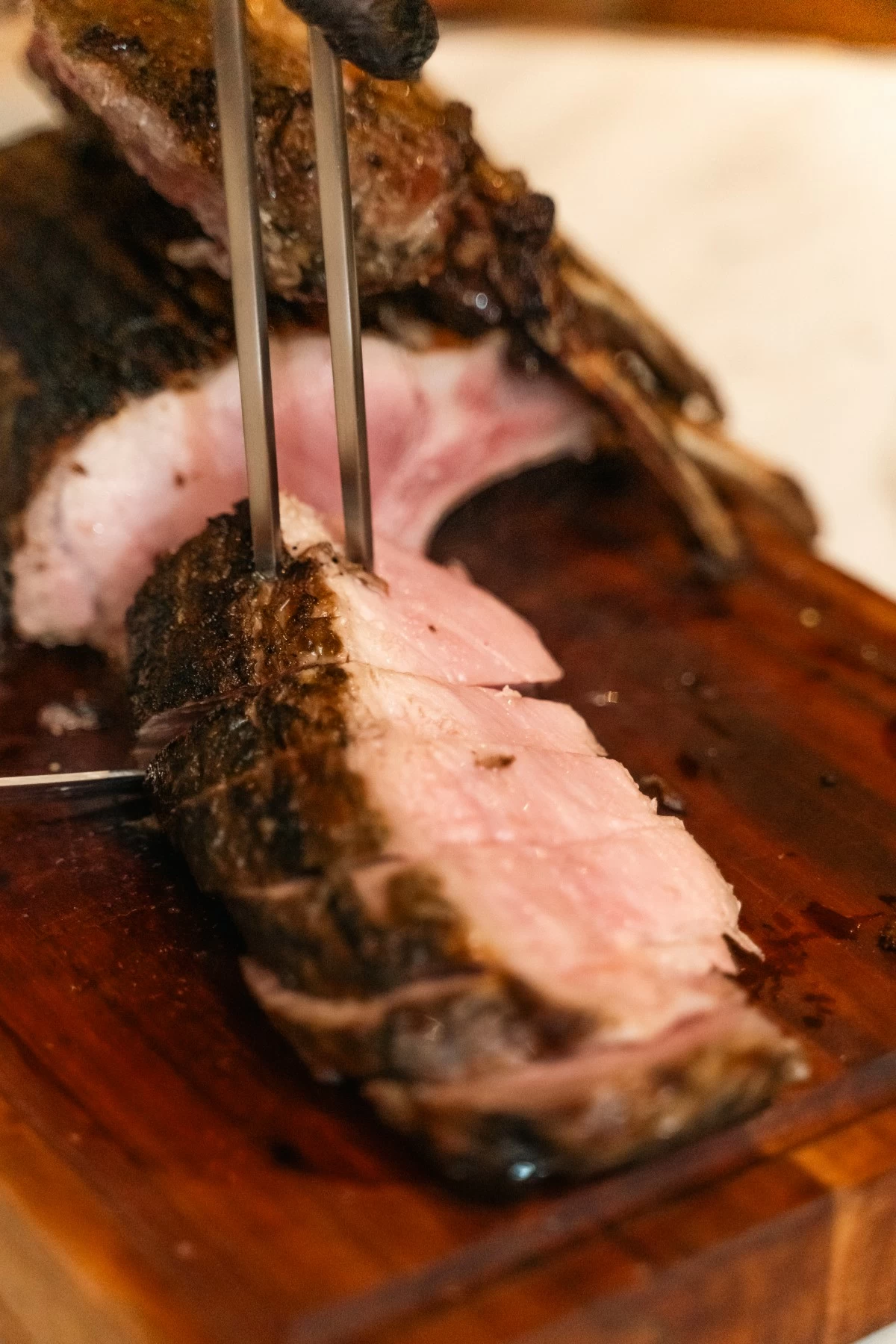 JUICY GOODNESS Grilled French Cut Iberico Pork Ribs served with Red Wine Jus