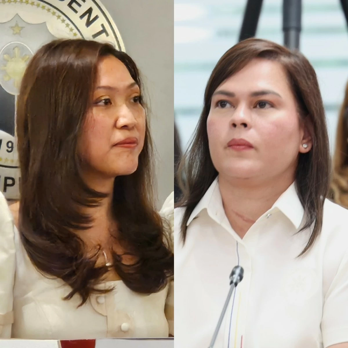 Nueva Ecija 1st district Rep. Mikaela Angela "Mika" Suansing (left), Vice President Sara Duterte (MANILA BULLETIN, PPAB)