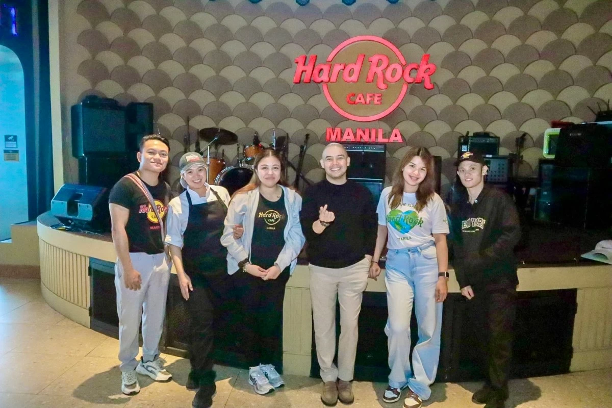 Spot officer Rhayme Lumag, kitchen manager Raecel Ko, sales and marketing manager Jamille Ferrer, director of operations Clintbrian Peck, general manager Marjorie Hardiolin, and line cook Hovy Quimson.