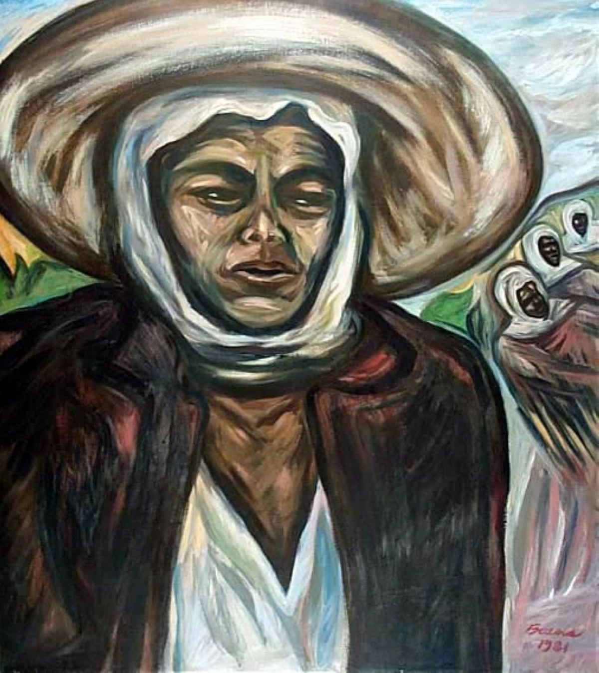 'MAGSASAKA,' oil on canvas, Pablo Baens Santos, 1981