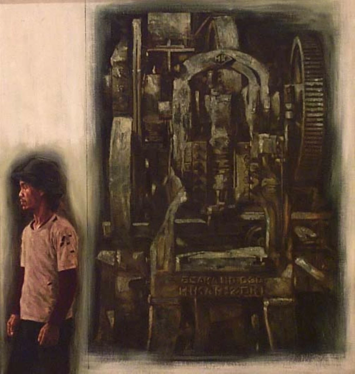 'DAMBUHALA,' oil on canvas, Antipas Delotavo, 1980