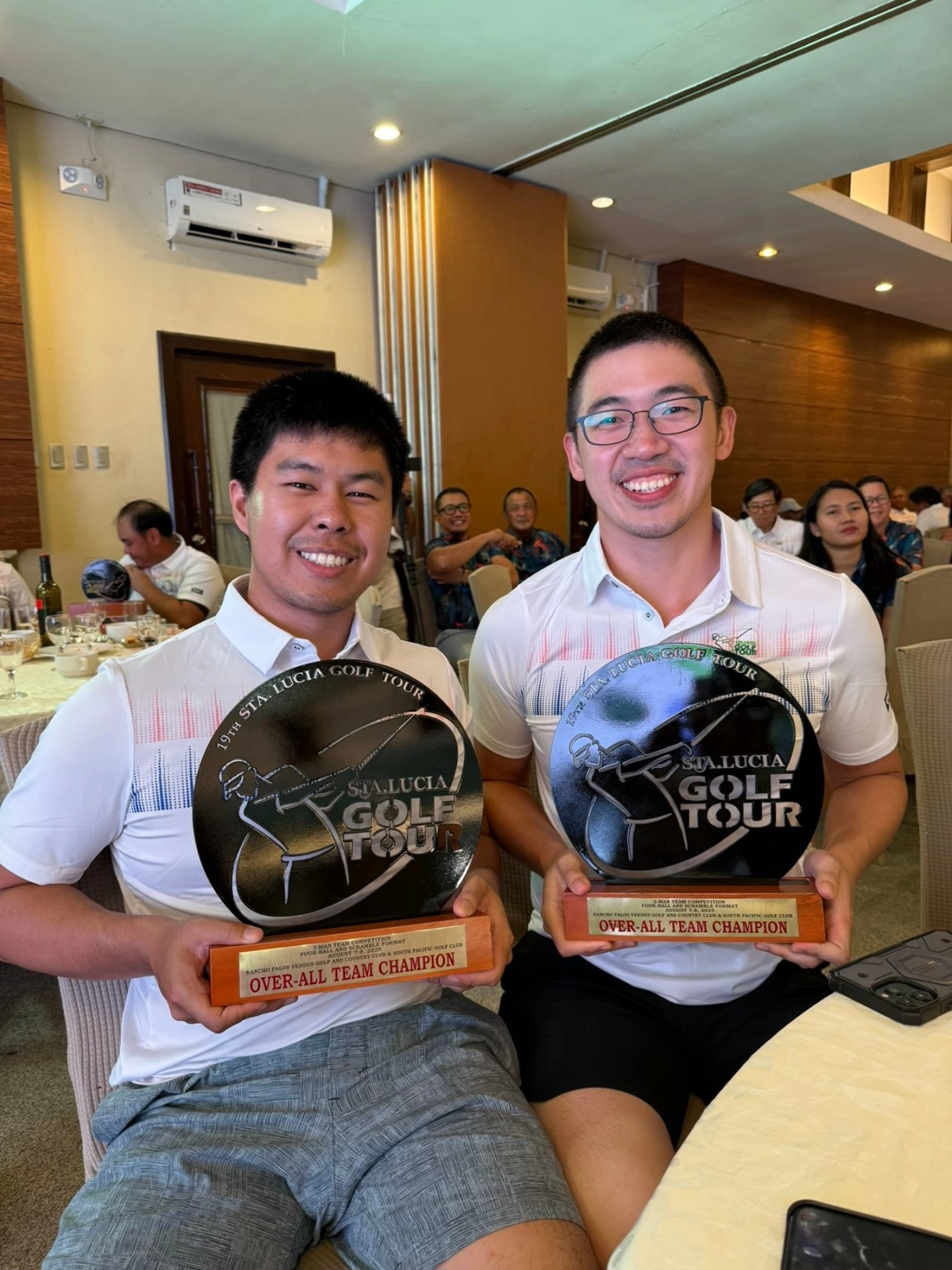 Ralph Chong, left, and Aldric Yao