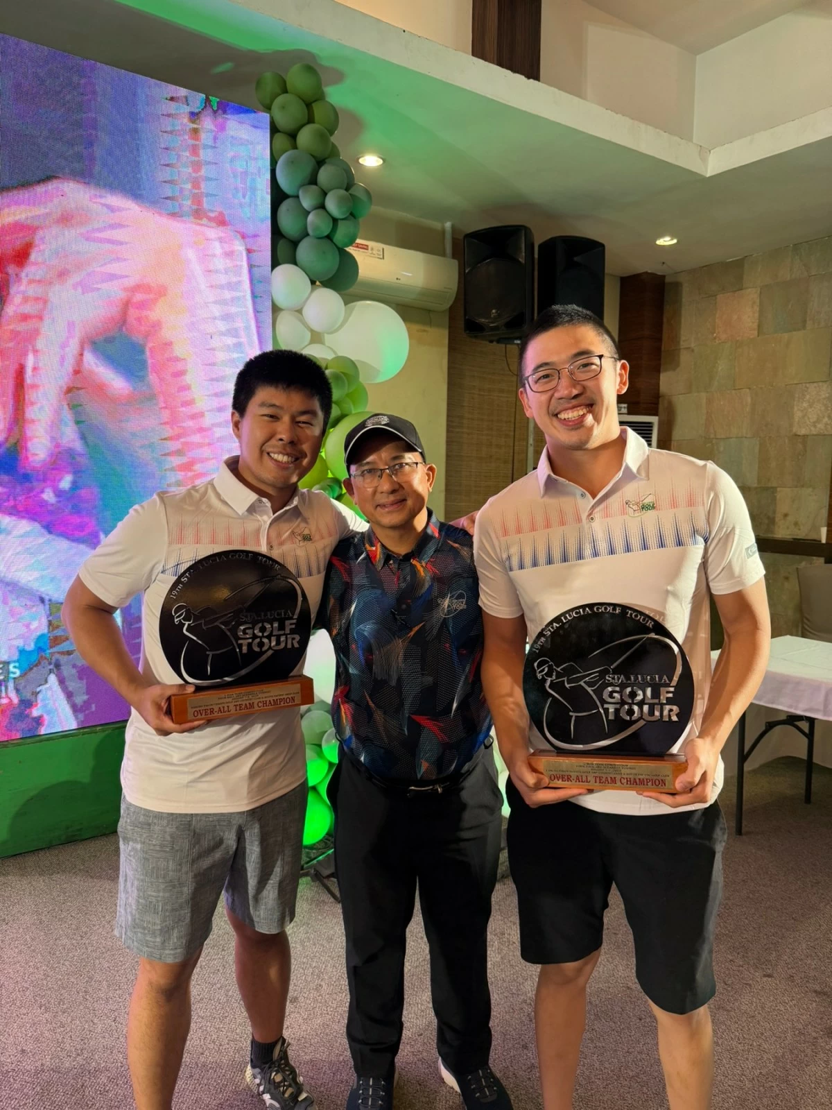 Ralph Chong, from left, GM Orchard Nilo Famy and Aldric Yao
