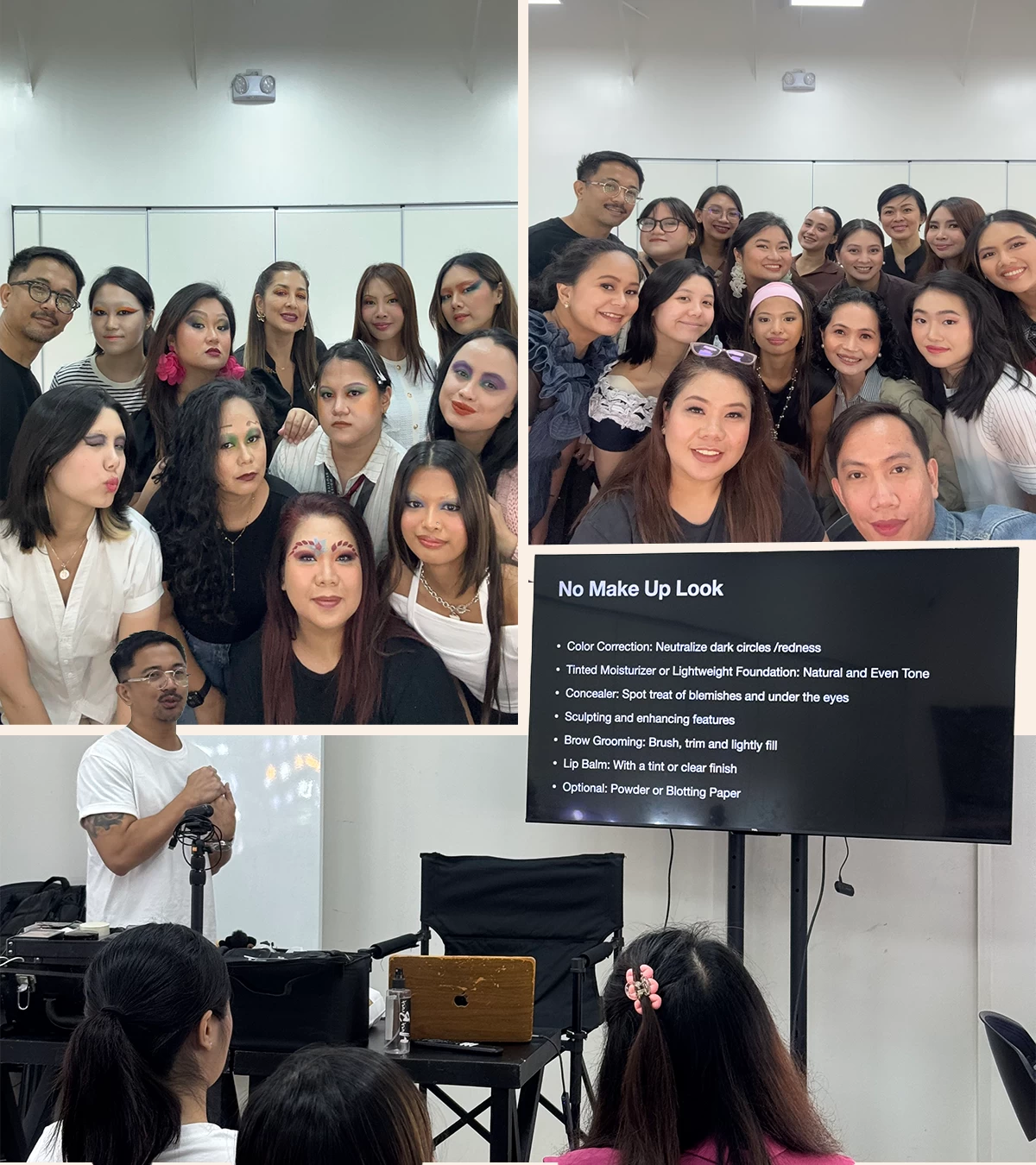 The author during the SoFA Makeup Artistry program