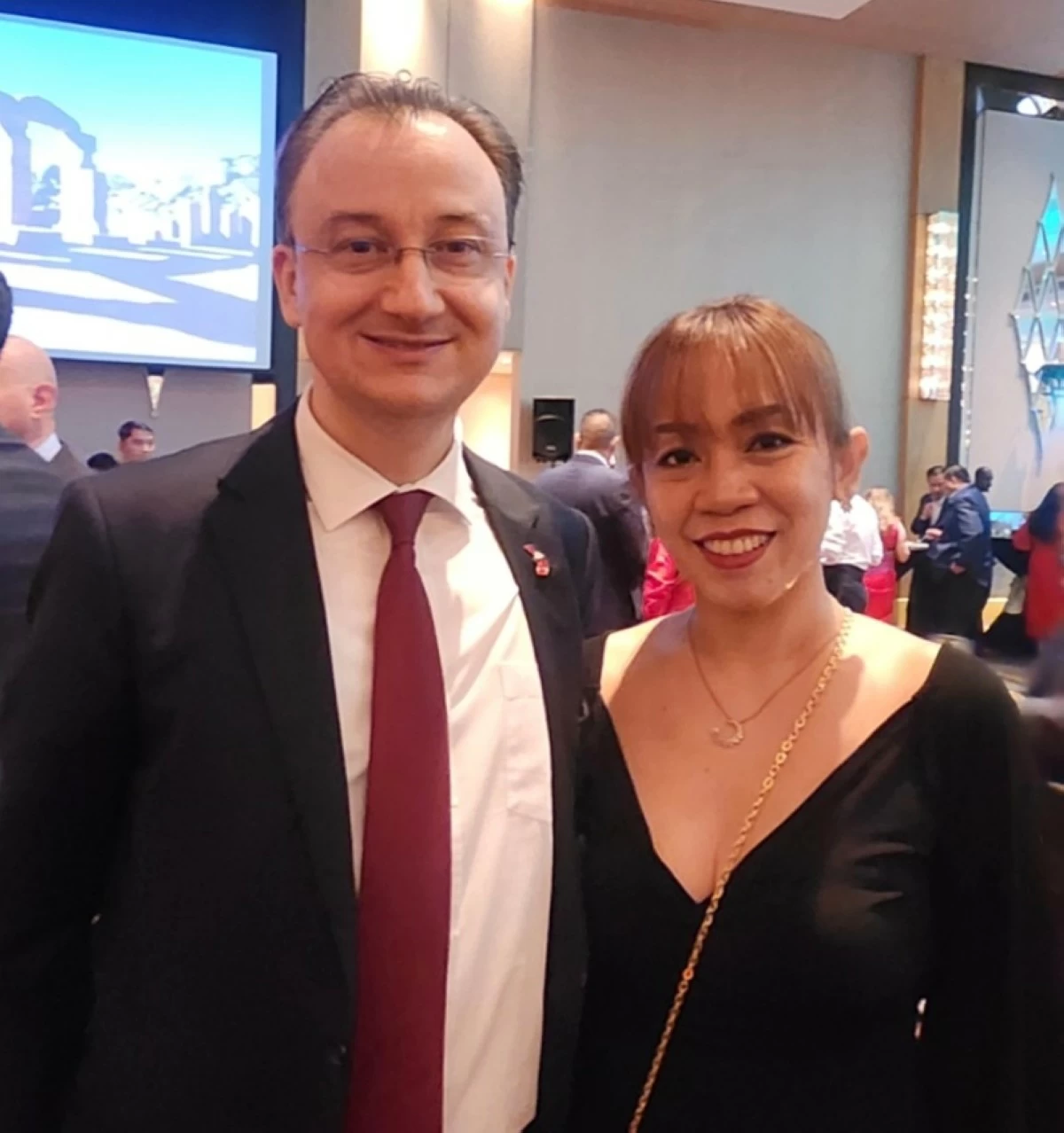 Turkiye Ambassador Niyazi Evren Akyol and spouse Indri Puspitasari Akyol