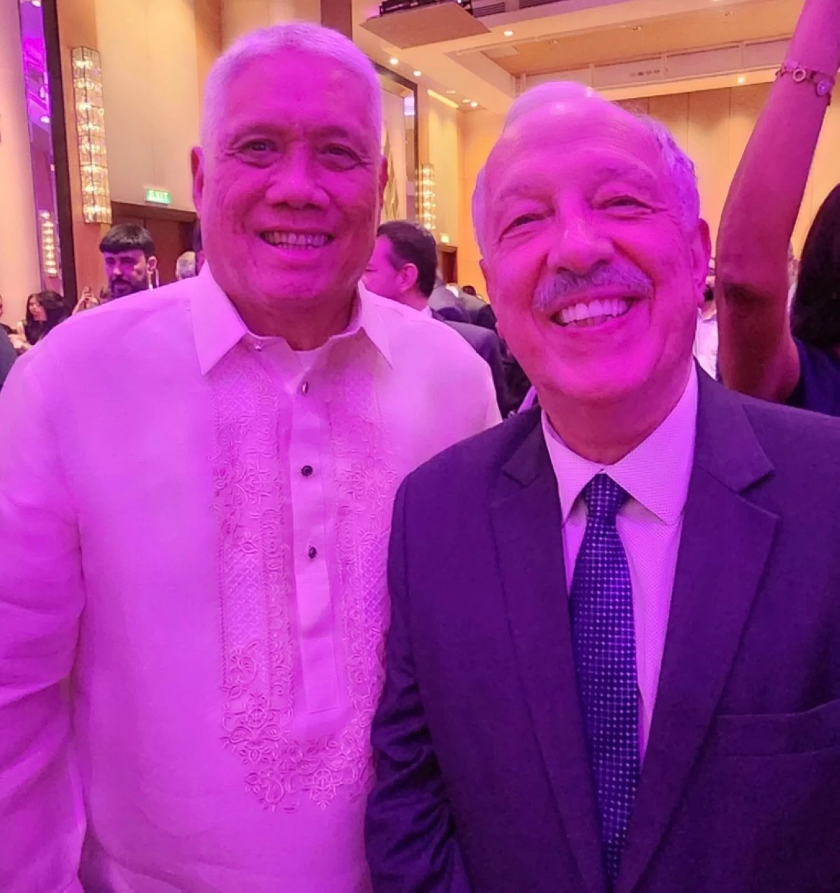 Raffy Guevara with Brazil Ambassador Gilberto Fonseca Guimarães de Moura

