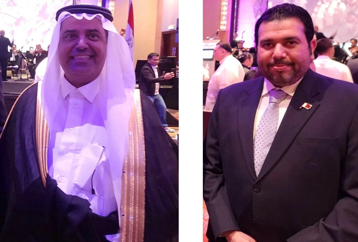 Saudi Arabia’s Ambassador Faisal Ebraheem Alajrafi Alghamdi;   Qatar Ambassador  Ahmed Saad N. A. Al-Homidi 