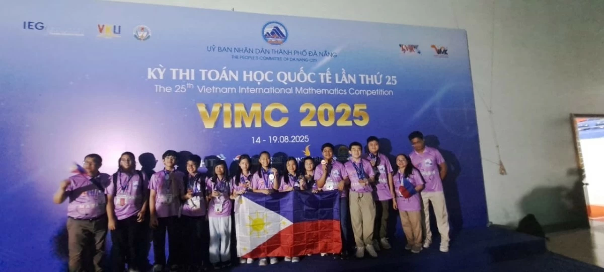 The Filipino mathletes at the Vietnam International Mathematics Competition (VIMC) held in Da Nang City, Vietnam