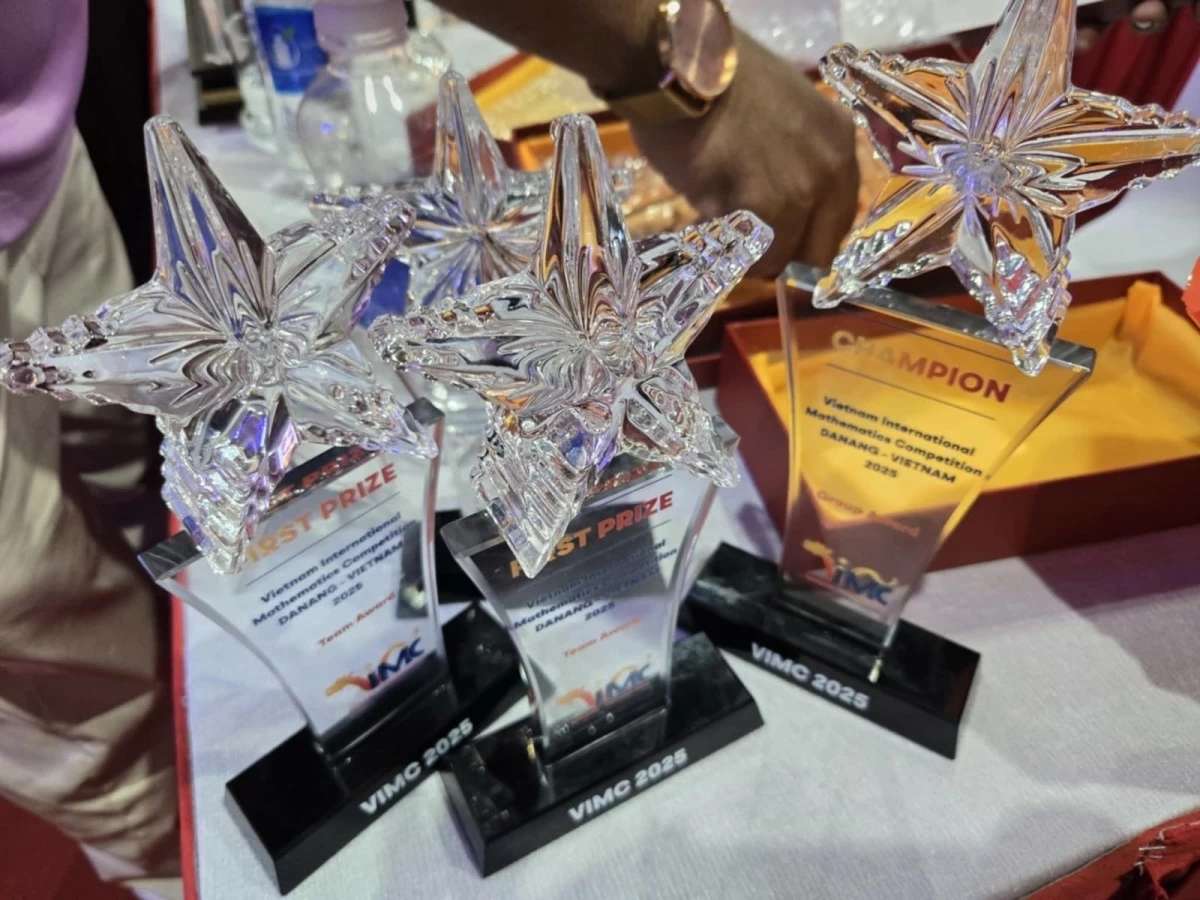 The trophies won by the Philippine team