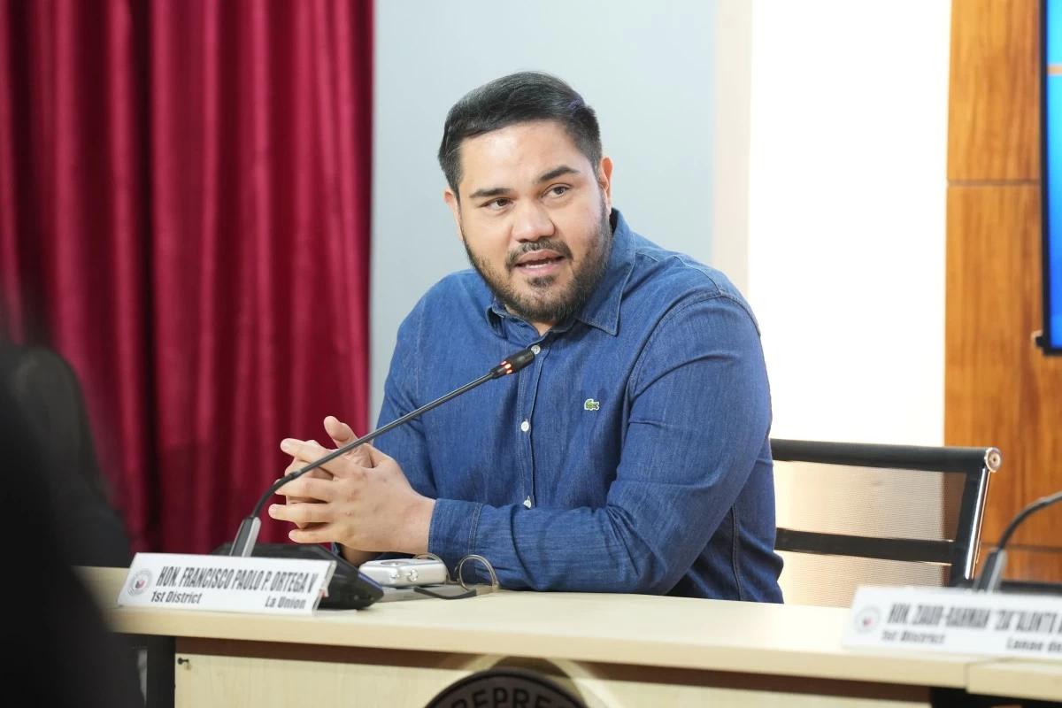 La Union 1st district Rep. Paolo Ortega V (PPAB)