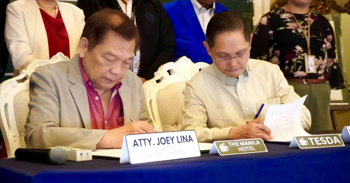 The Manila Hotel has entered into a landmark partnership with TESDA, formalized during Kpaihan sa Manila Hotel on Aug. 13, 2025