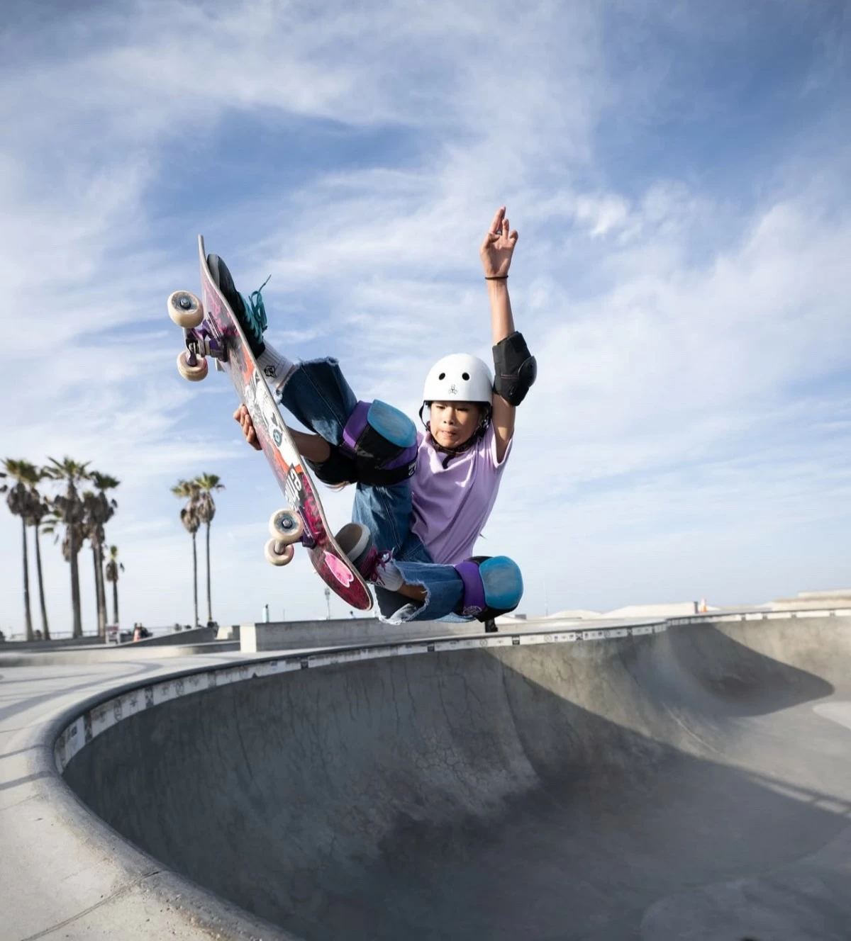 Mazel Paris: Youngest skater for Park discipline (photo credit: Mazel Paris Instagram)