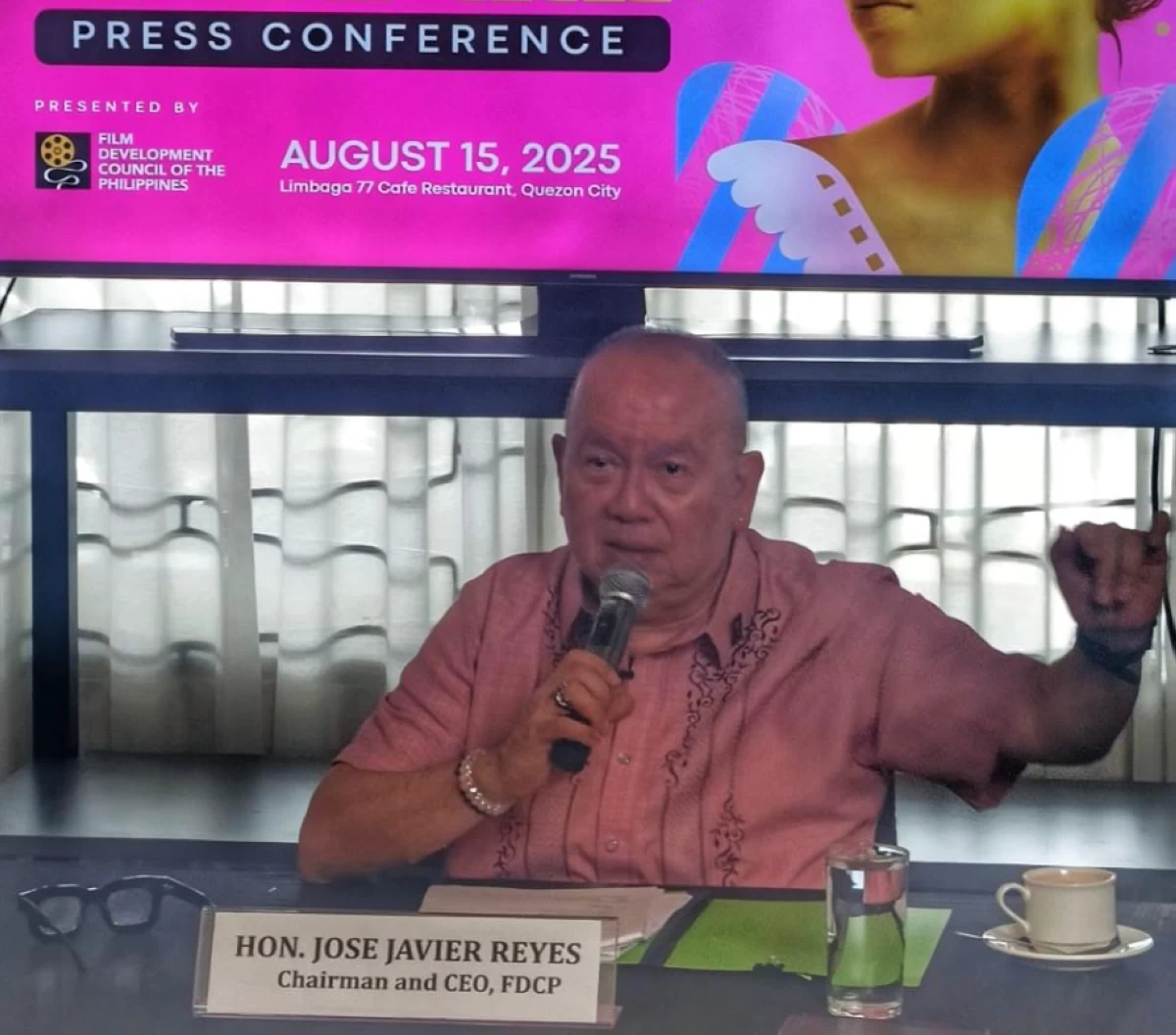 Film Development Council of the Philippines Chairman Jose Javier Reyes