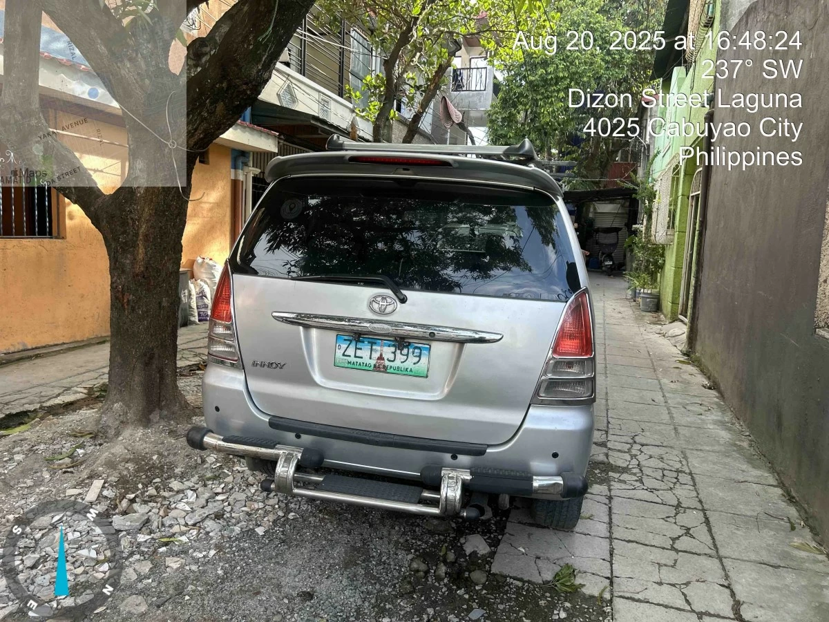 The recovered getaway vehicle of the Salisi Gang members who robbed Comelec Chairman George Garcia while eating at a restaurant in Pasay City. (Photo from Pasay City Police)