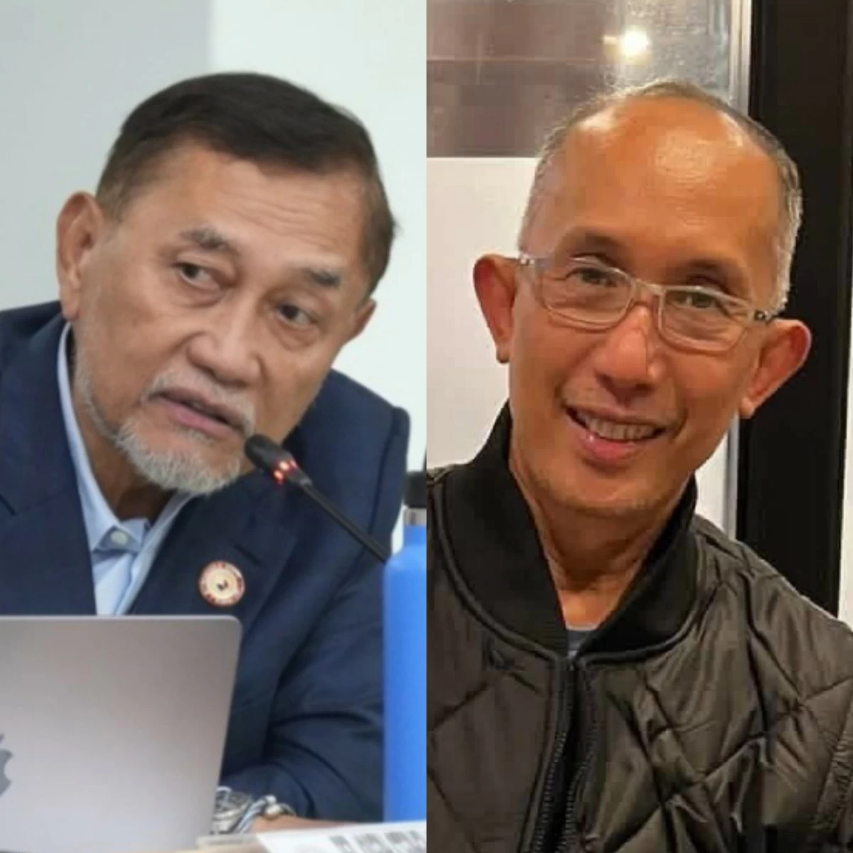 Manila 6th district Rep. Bienvenido "Benny" Abante Jr. (left), Baguio City lone district Rep. Benjamin "Benjie" Magalong (PPAB, Facebook)