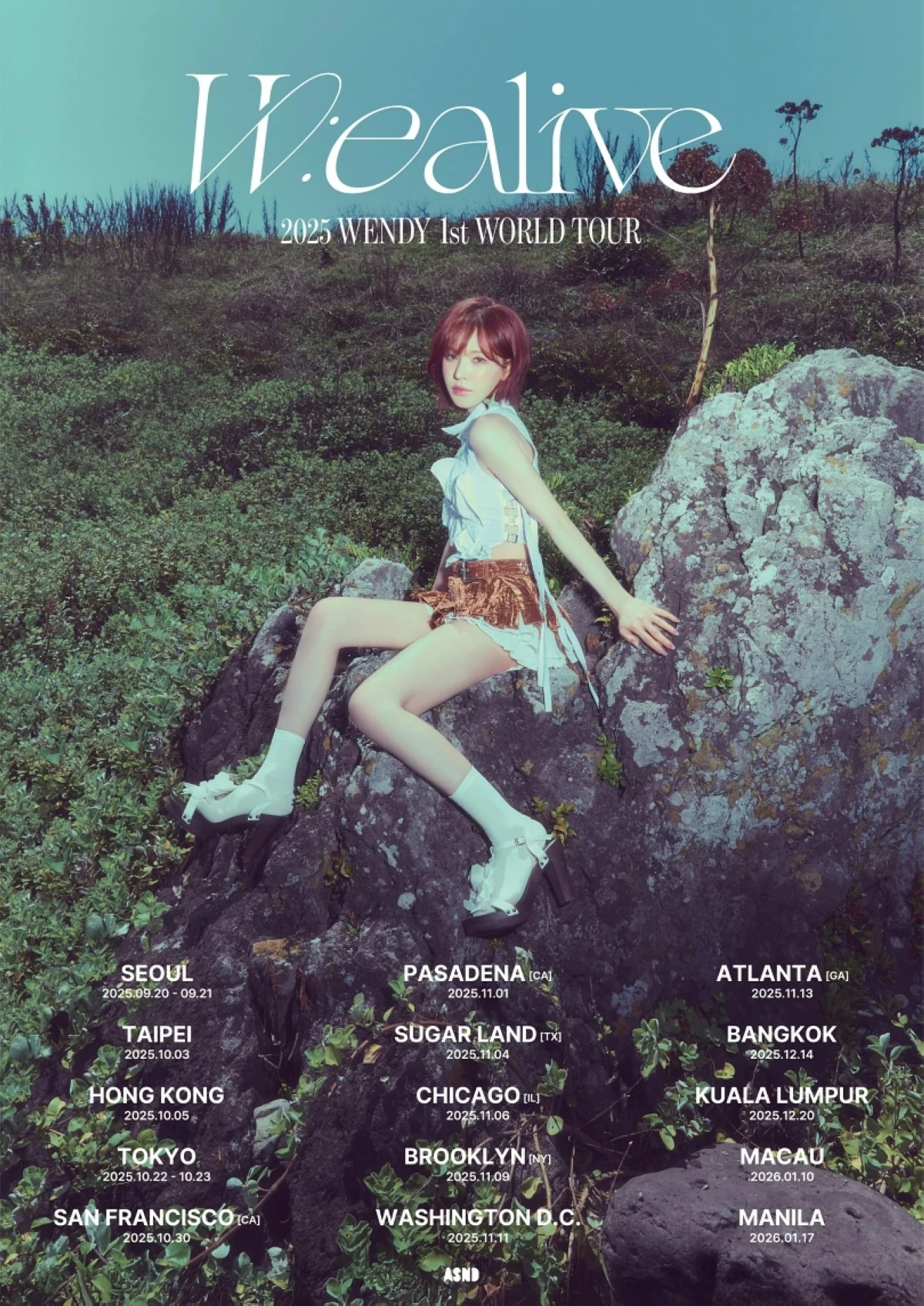 Wendy will hold the world tour in Manila on Jan. 17 next year (X) 