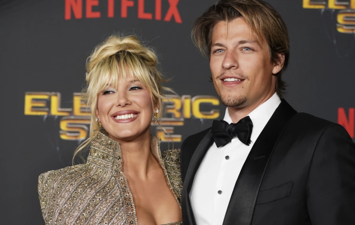 Millie Bobby Brown and Jake Bongiovi (AP)