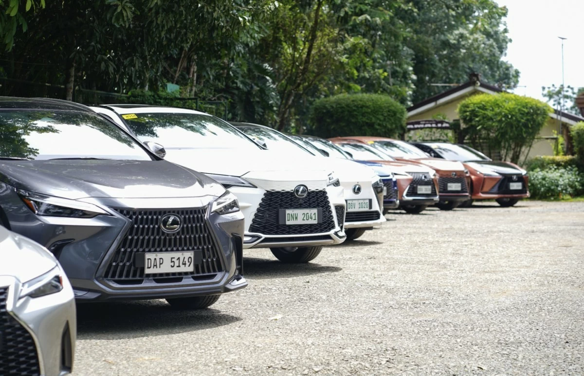 Lexus cars parked at Elaia by Cyma