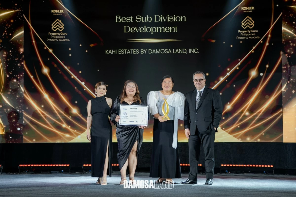 Kahi Estates, Damosa Land, Inc.’s pioneering agri-residential community in Davao, is honored as Best Subdivision Development and Best Biophilic Landscape Design at the 13th PropertyGuru Philippines Property Awards. This recognition celebrates Kahi Estates’ innovative approach in merging sustainable, nature-infused architecture with a serene, wellness‑oriented residential lifestyle.