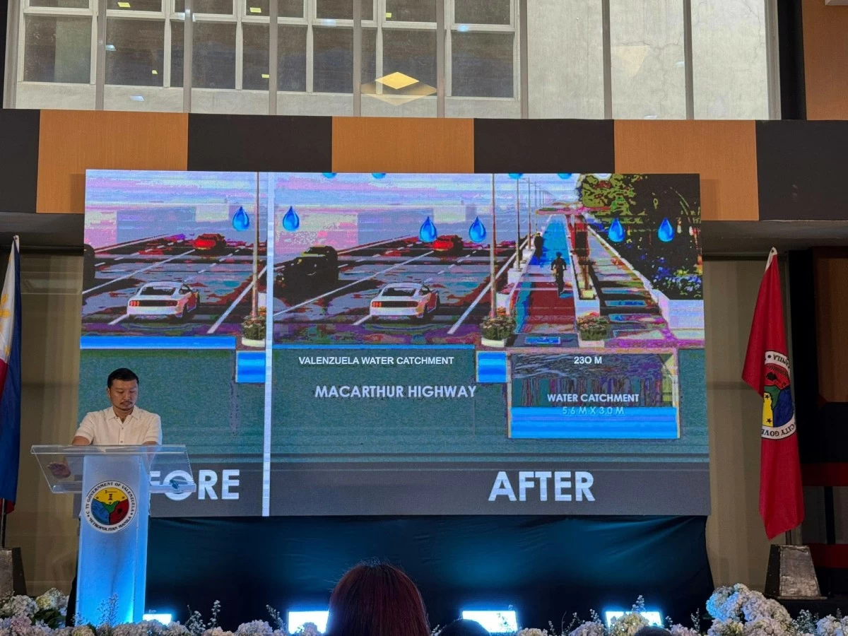 Mayor Weslie “WES” Gatchalian led the summit at the ALERT Multi-purpose Center Hall in Barangay Malinta, on Saturday, Aug. 23, to address the city’s long-standing flooding problem (Photo from Valenzuela City Government)