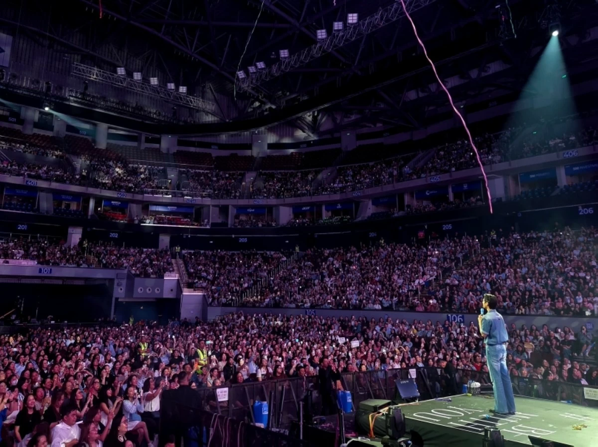 Park Bogum at his fan meeting in Manila on Aug. 22 (Photo from Park Bogum's X account) 