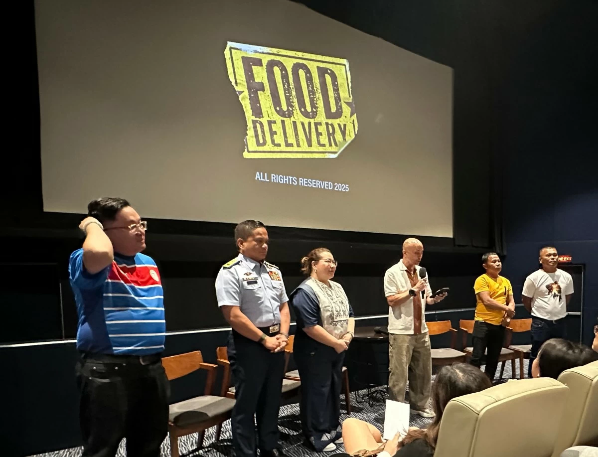 At the screening of the documentary 'Food Delivery' produced by Voyage Studios