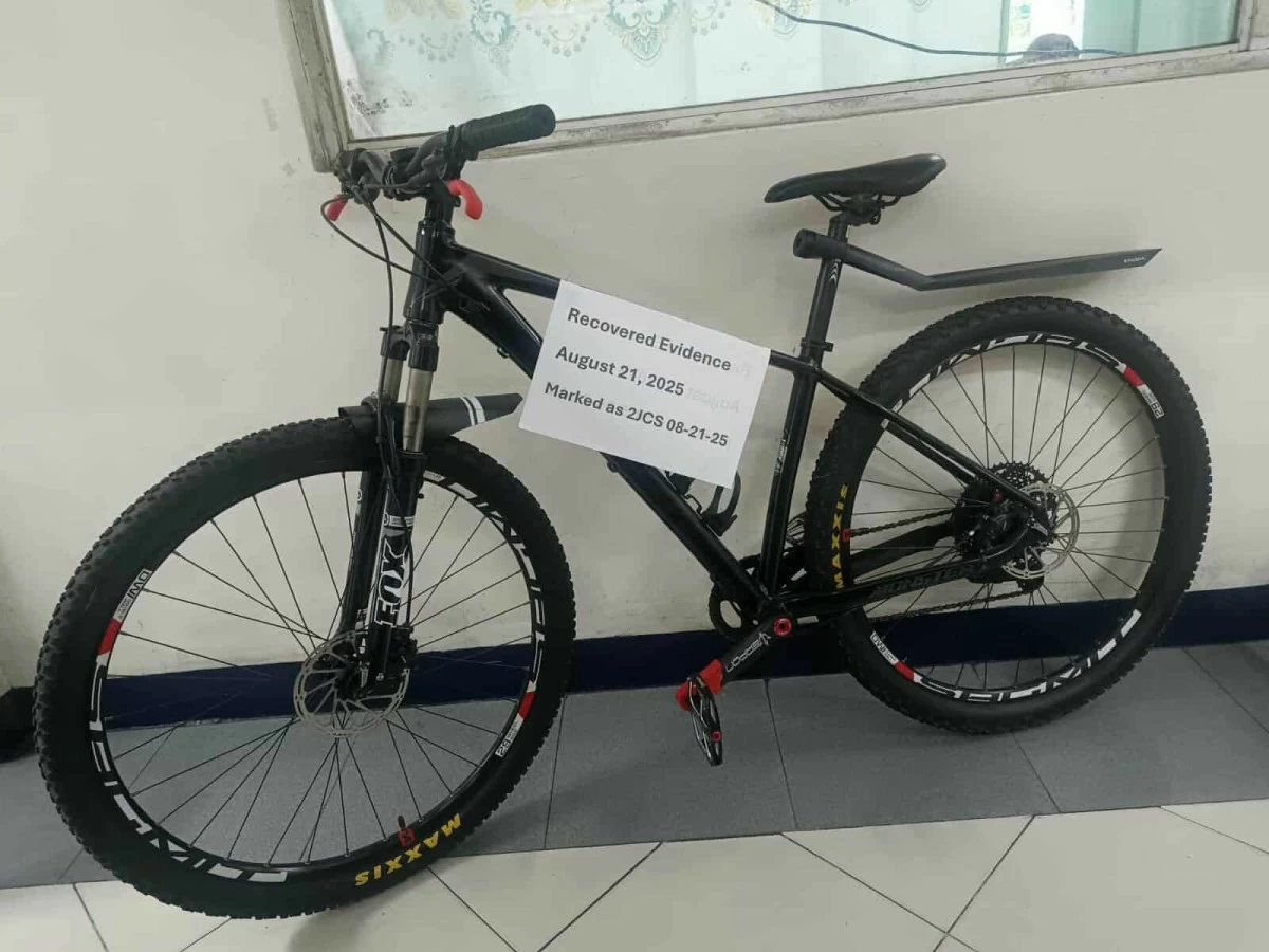The three recovered bicycles worth P187,000. (Photos from Pasig CPS)