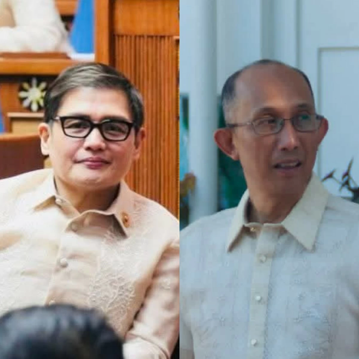 Deputy Speaker Zambales 1st district Rep. Jay Khonghun (left), Baguio City Mayor Benjamin "Benjie" Magalong (Facebook)