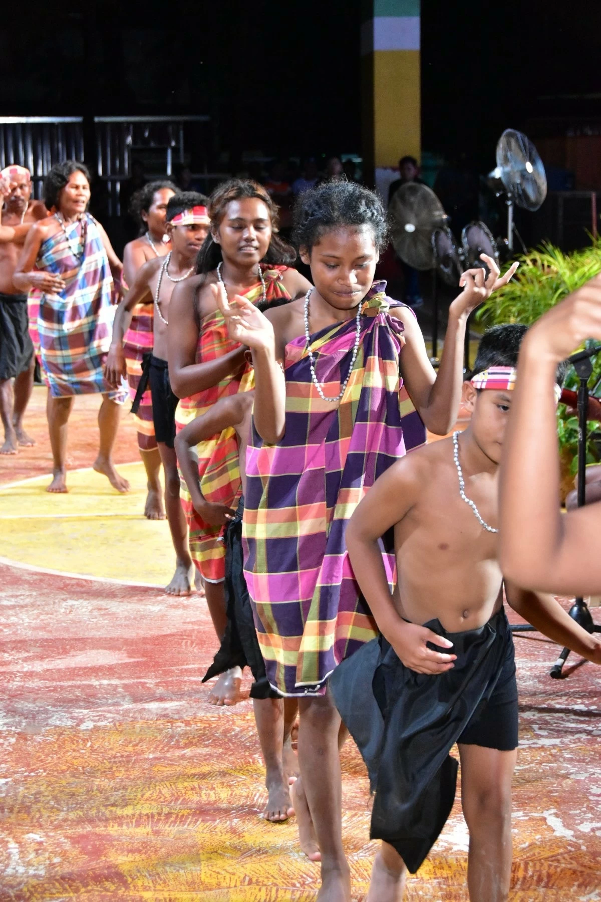 STARTING THE NIGHT Members of the Ati community of Tobias Fornier open the night with a performance of 'Tatay Miroy Cariñosa'