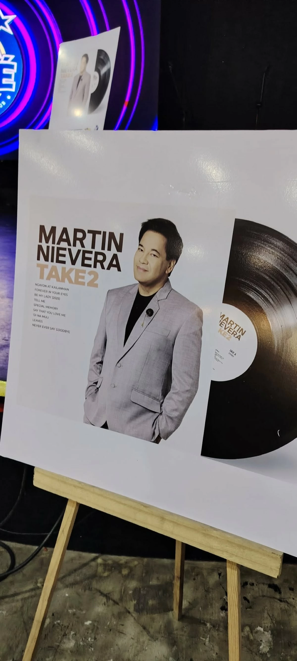 Martin Nievera's 'Take 2' album, which is only available in vinyl format.