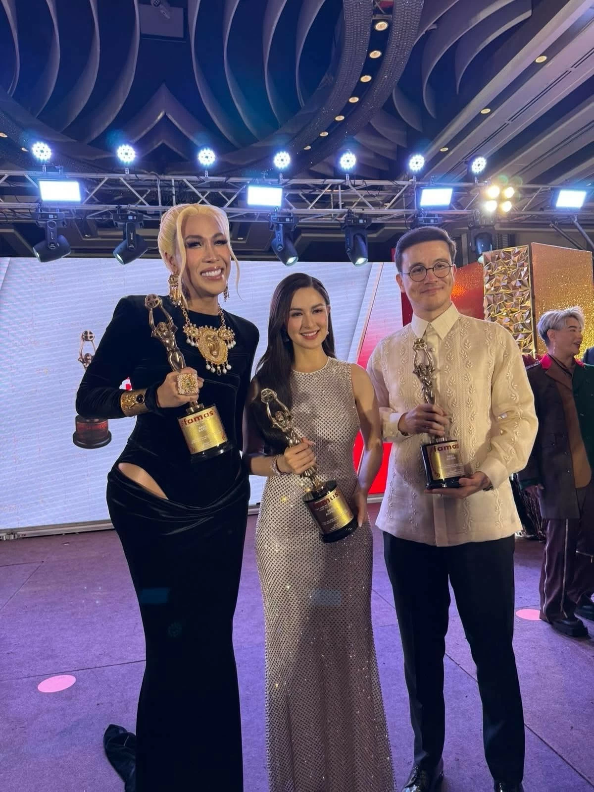 Vice Ganda, Marian Rivera, and Arjo Atayde