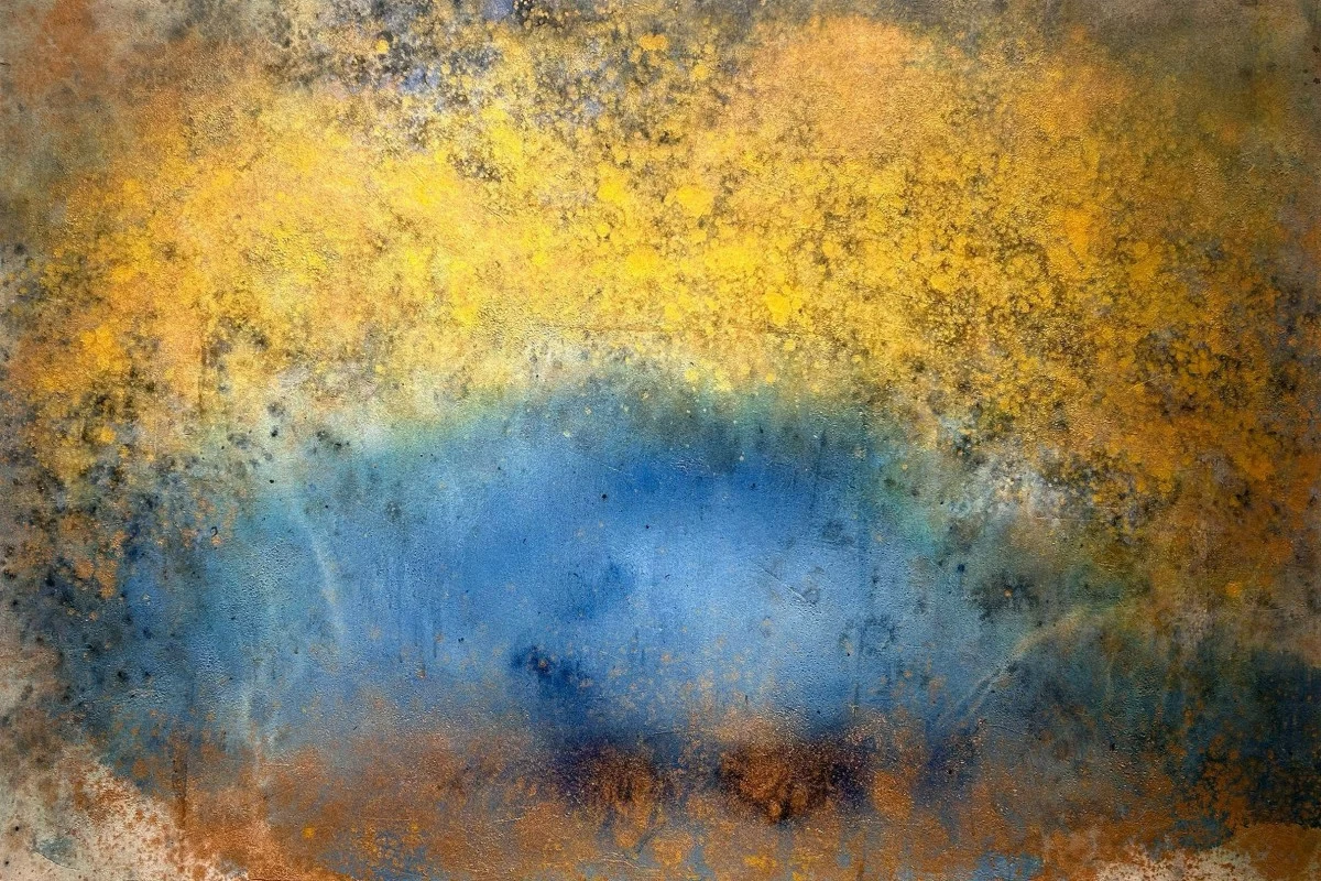 'INNER JOURNEY I,' acrylic on canvas, 48x72 inches, 2025