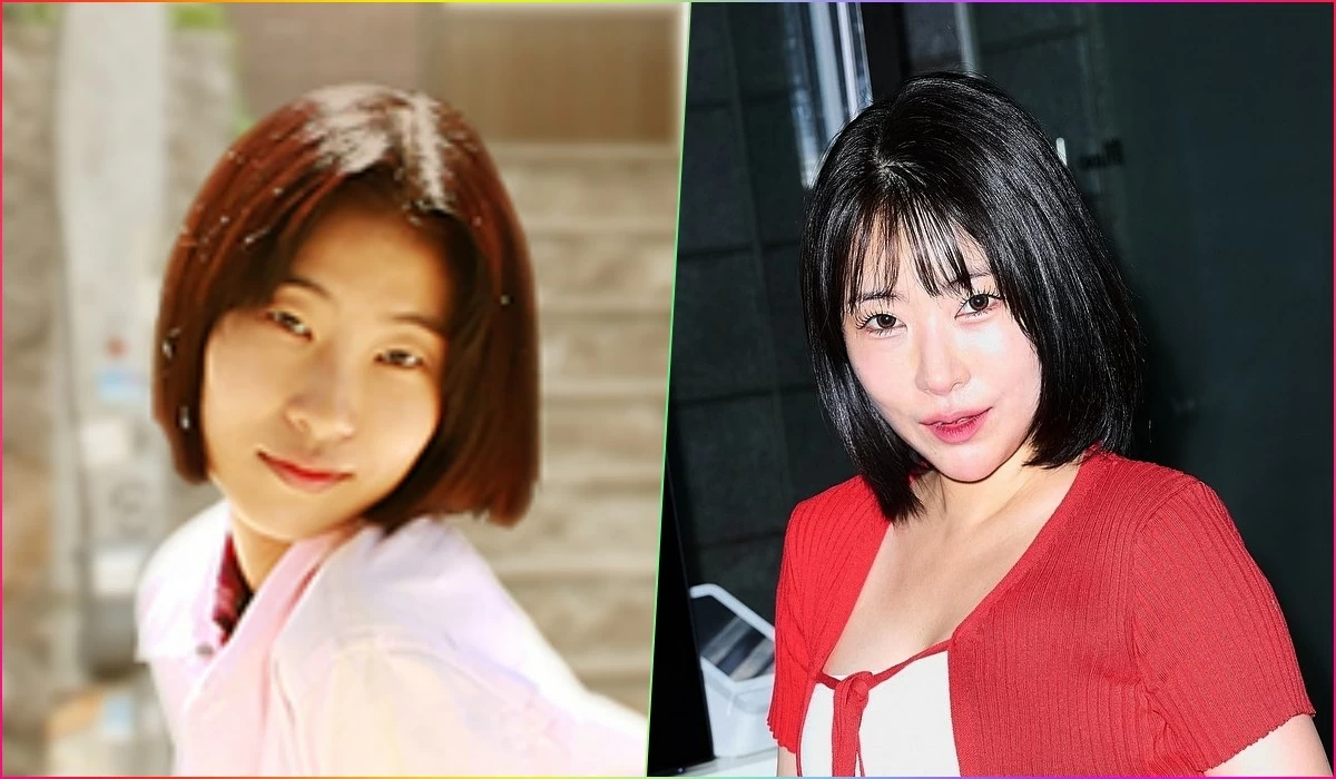 Korean comedian and actress Lee Se-young in "Reply 1988" (left) and after her plastic surgery (right) (Photos: tvN, Instagram )