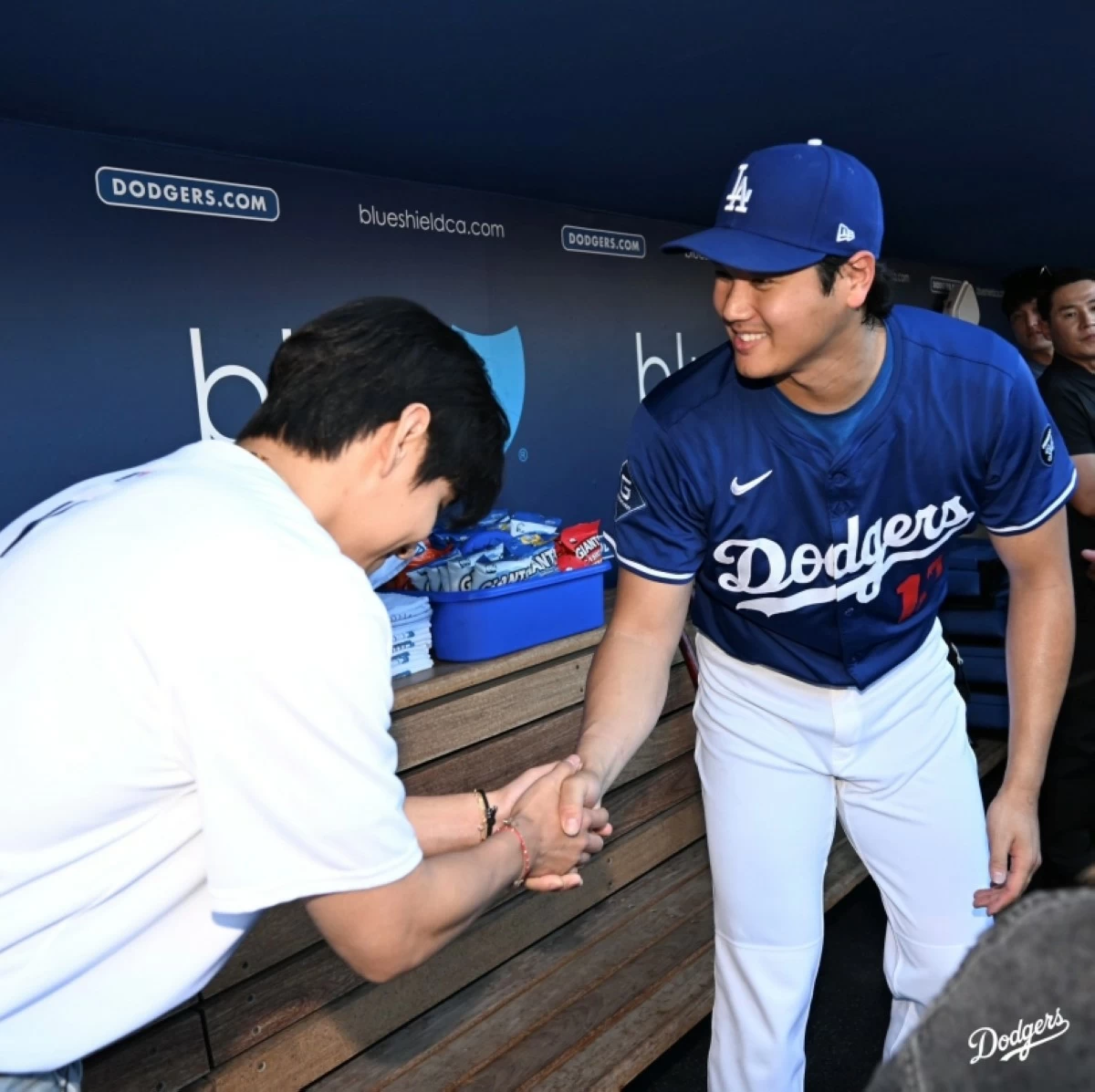 BTS' V and LA Dodgers’ Shohei Ohtani (Photo: LA Dodgers on X) 