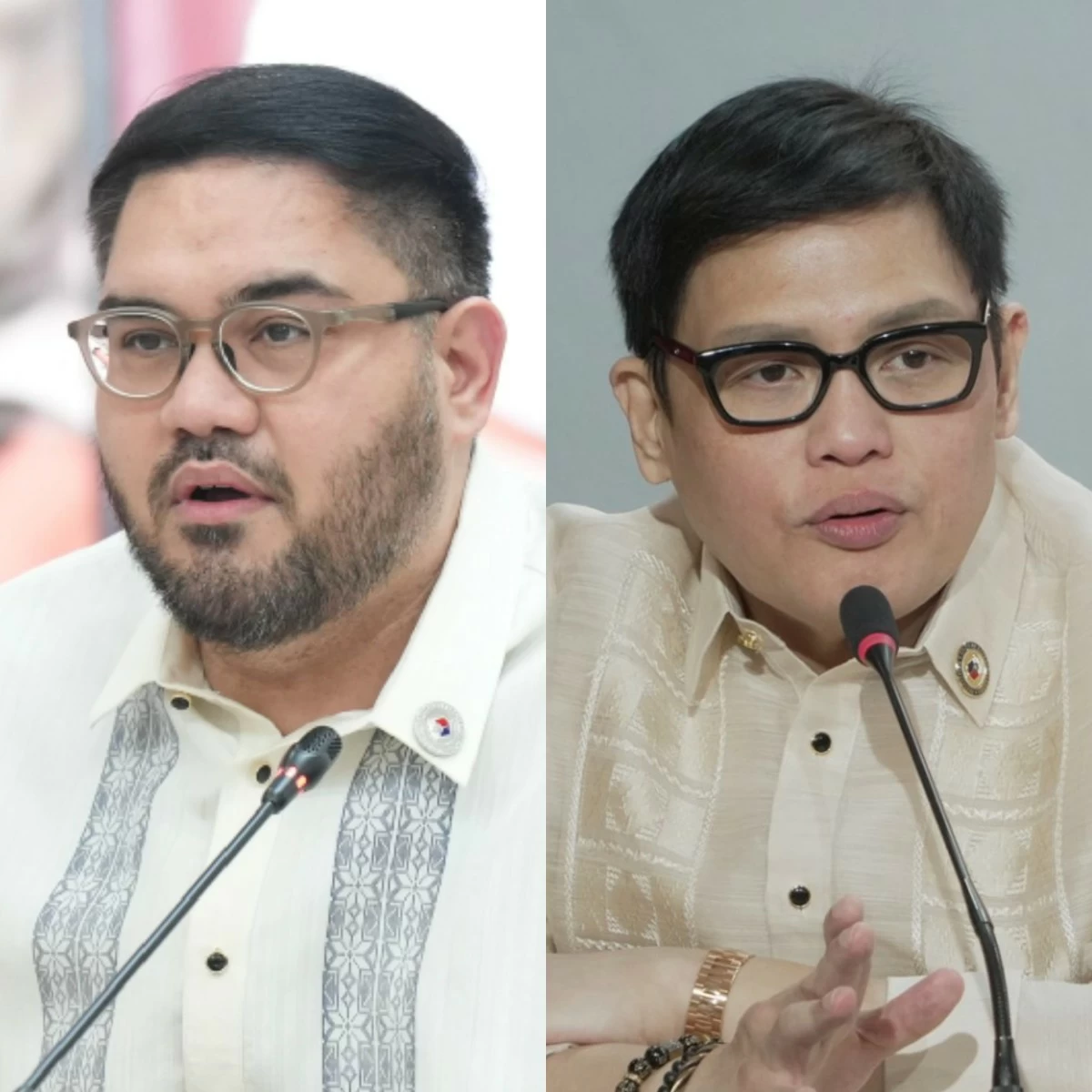 La Union 1st district Rep. Paolo Ortega (left), Zambales 1st district Rep. Jay Khonghun (PPAB)