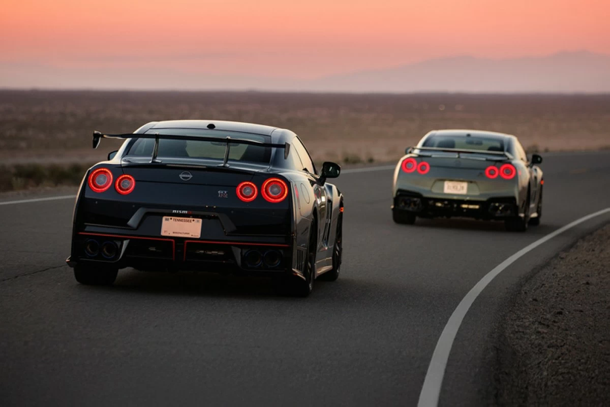 The Nissan GT-R Nismo (left) and the Nissan GT-R T-Spec