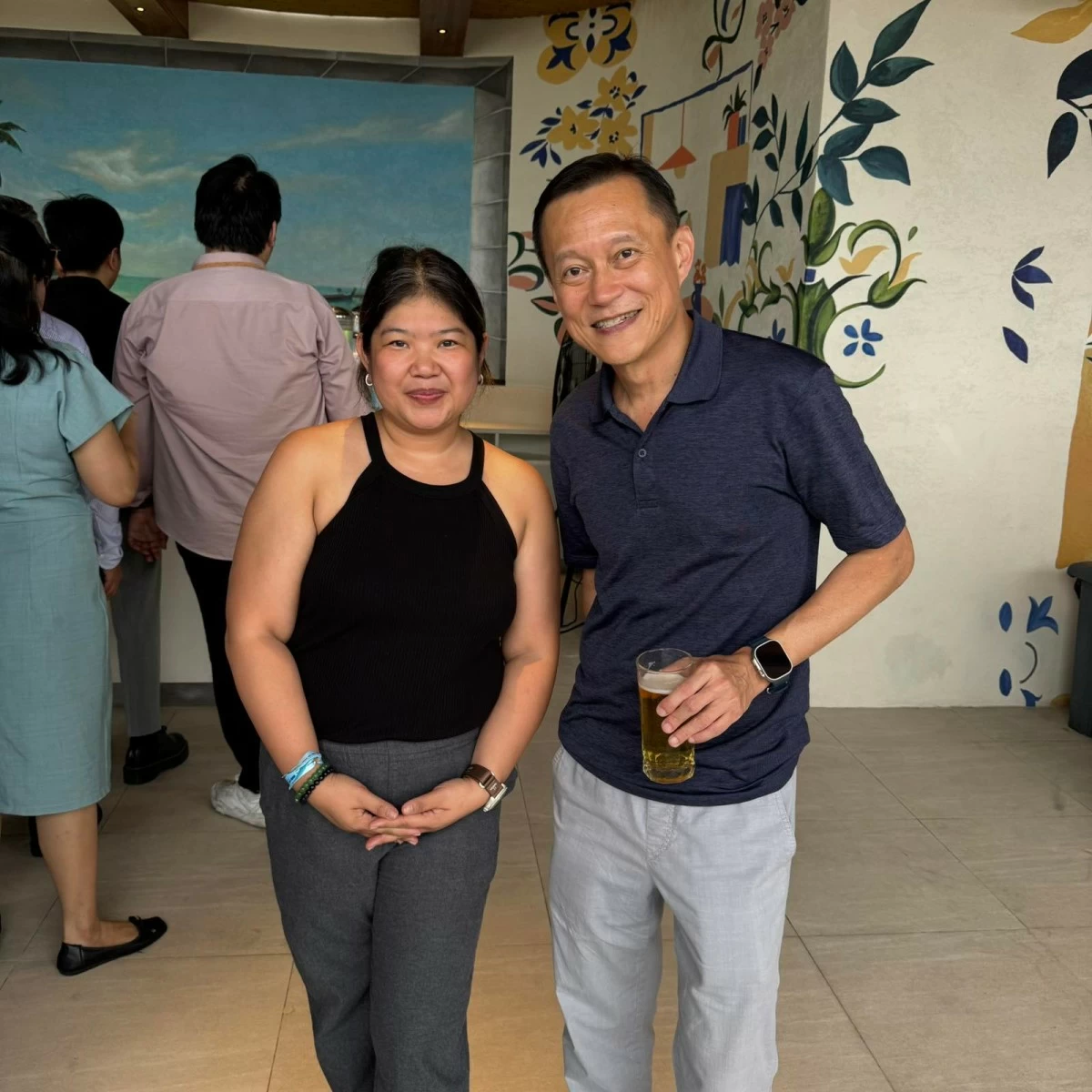 Manila Bulletin TechNews Correspondent, Millie Manahan, with Mr Kenneth Soh, HIOKI Executive Officer, Director of Product & Marketing Division.