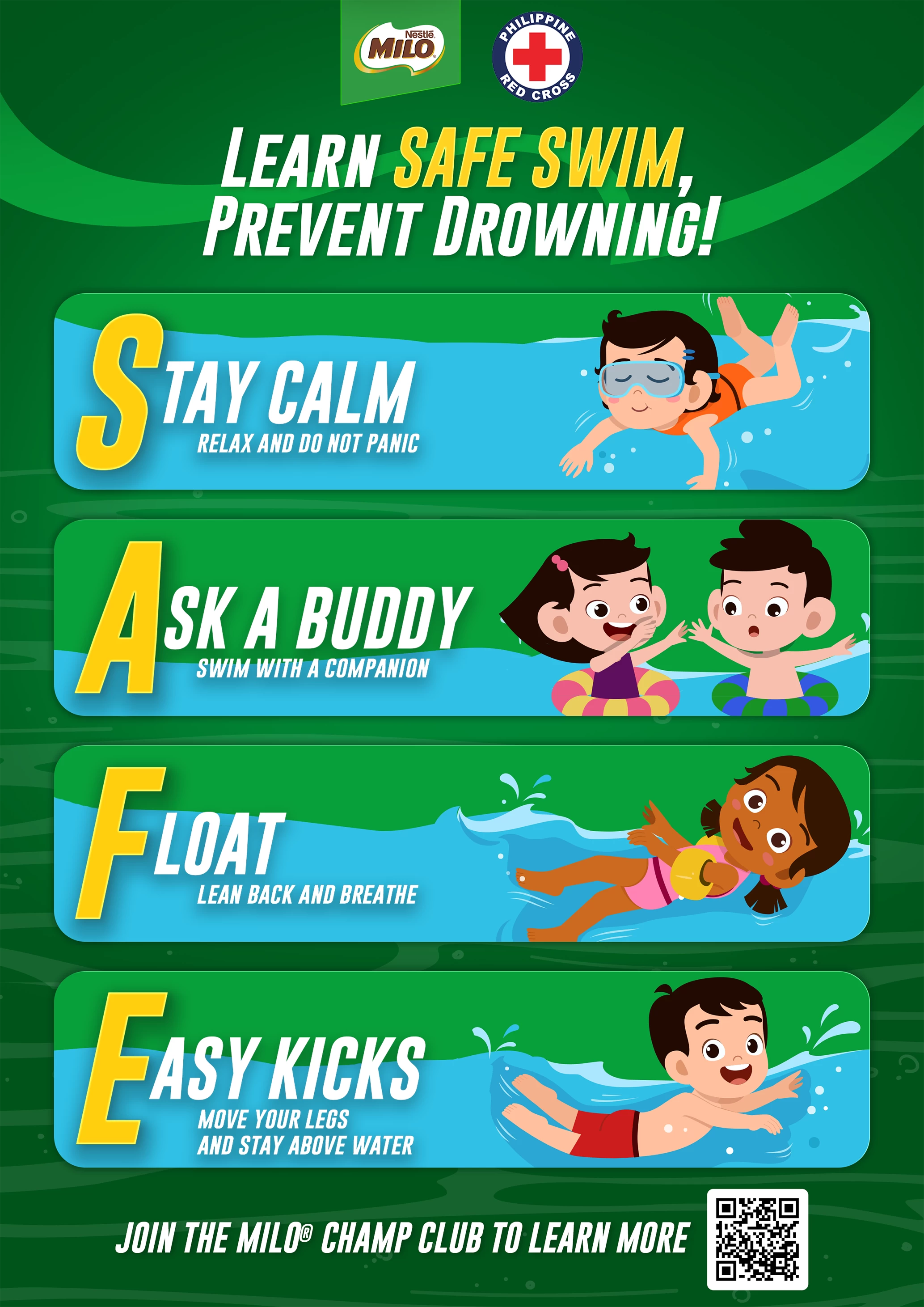  Official MILO® SAFE Swim Poster
