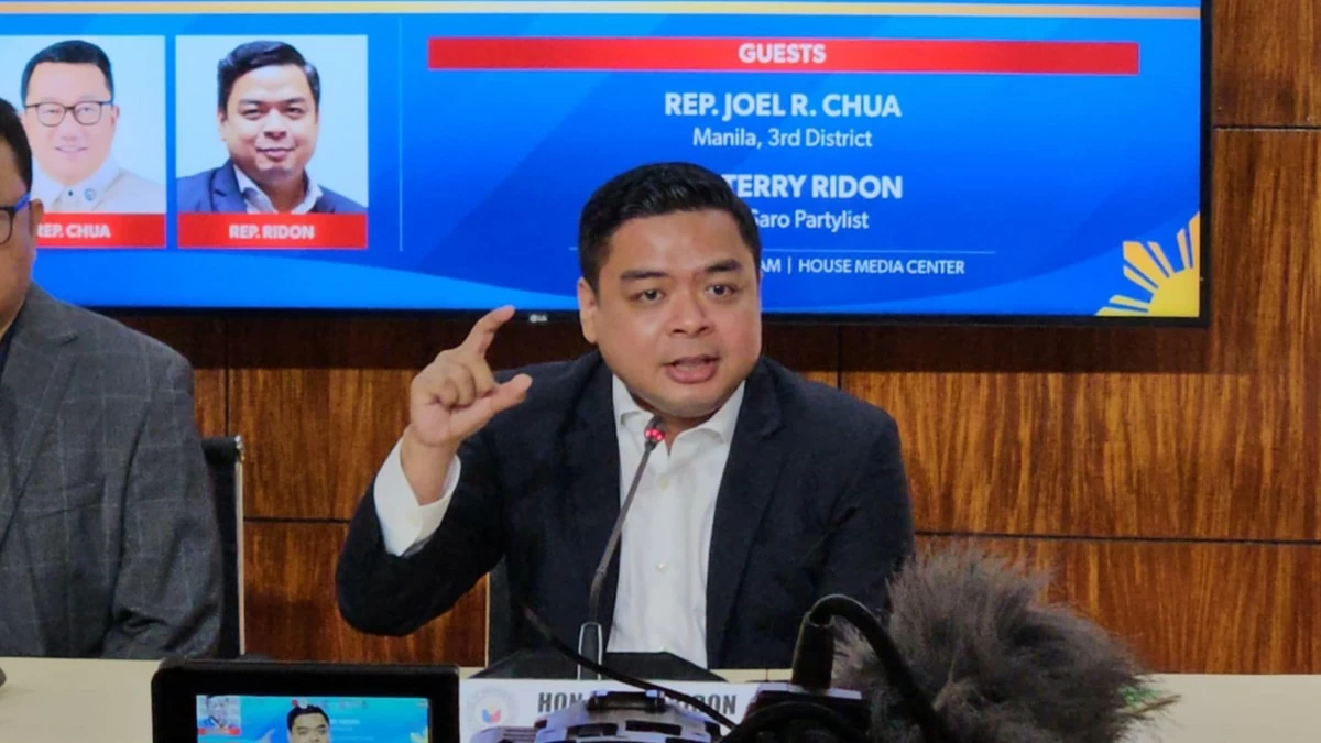Bicol Saro Party-list Rep. Terry Ridon (Ellson Quismorio/ MANILA BULLETIN)
