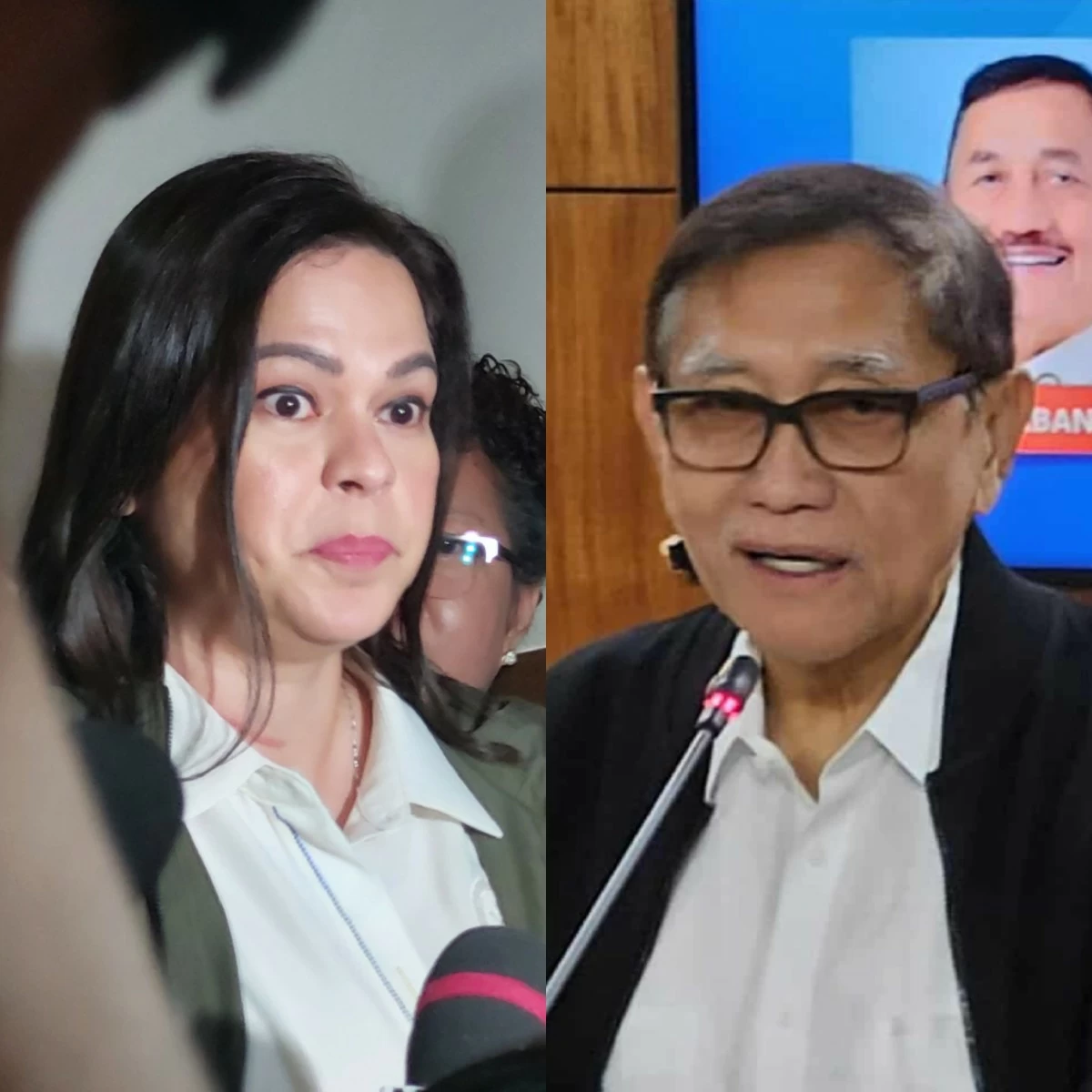 Vice President Sara Duterte (left), Manila 6th district Rep. Bienvenido "Benny" Abante Jr. (Ellson Quismorio/ MANILA BULLETIN)