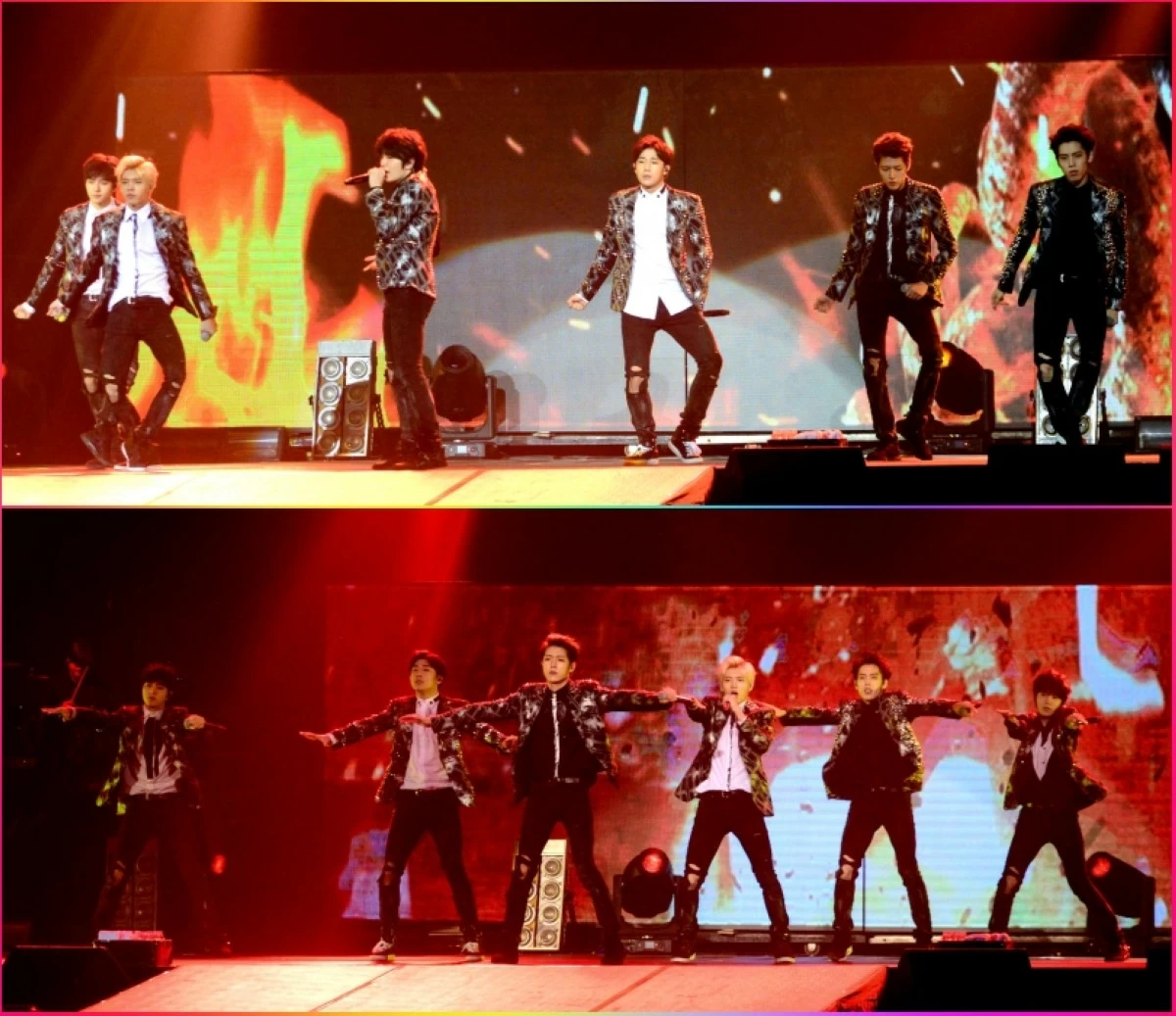 K-pop boy band Infinite performing at their “Infinite Effect Live in Manila” concert on Nov. 7, 2015 (Jonathan Hicap) 