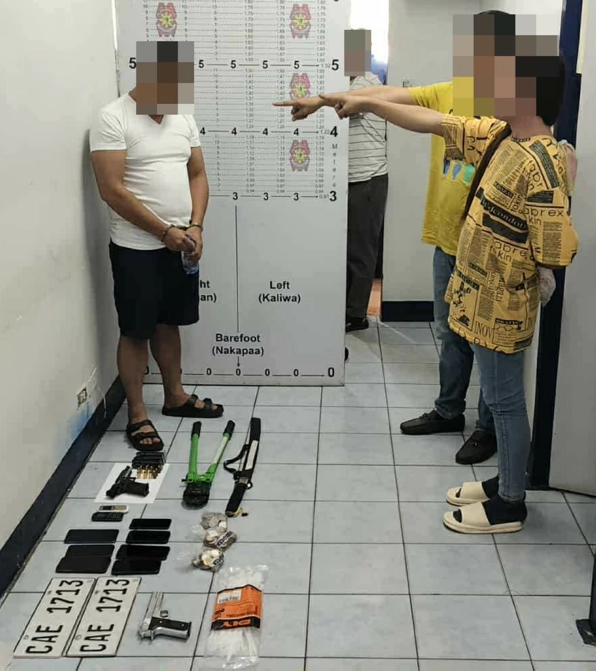 A police officer who is also the leader of a criminal gang behind the series of robbery-holdup incidents in Bulacan falls during a hot pursuit operation. (Photo from Bulacan PPO)